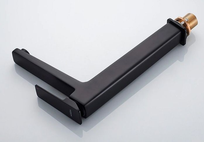 Смеситель для умывальника высокий черный Ledeme L1178B