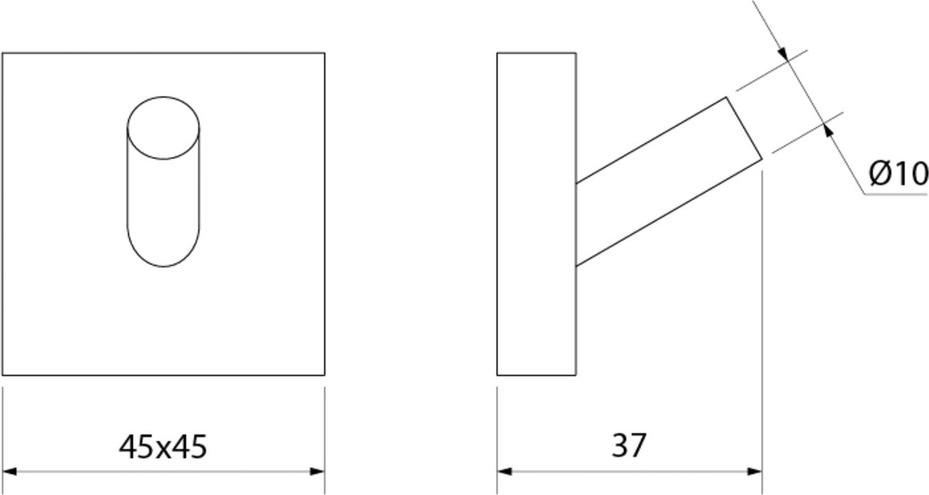 Крючок одинарный, латунь, Iddis Edifice, EDISB10i41