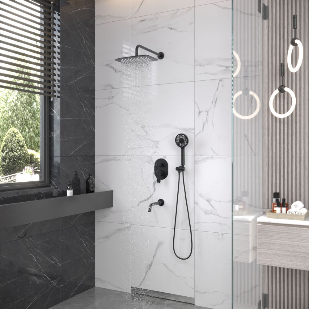 Душевой комплект Berges Ventas 3O Black, 073010