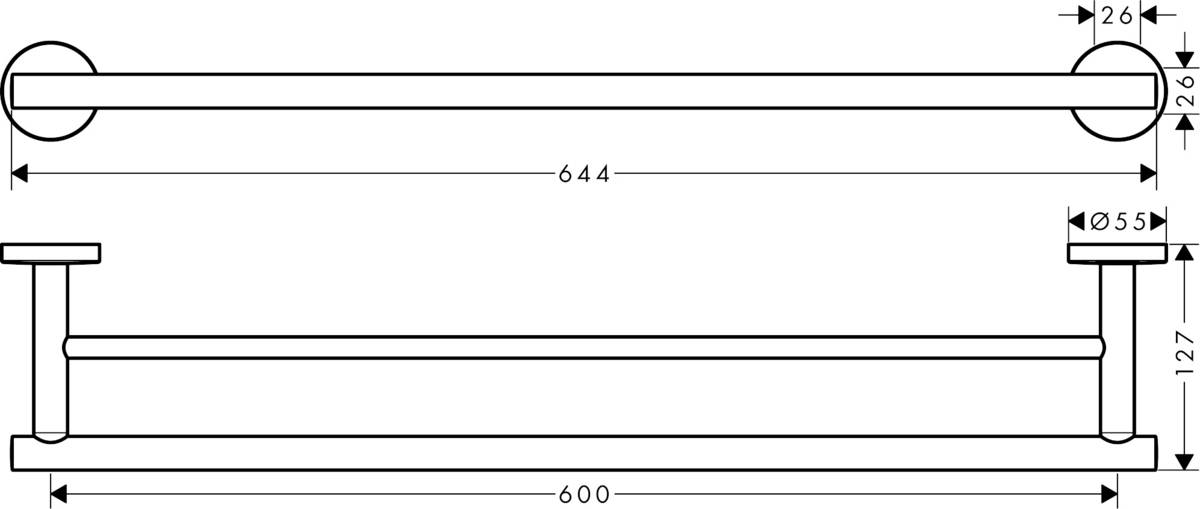 Полотенцедержатель Hansgrohe Logis Universal, 41712000