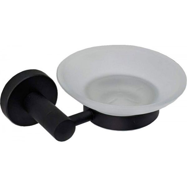 Мыльница настенная стекло (черный) Ledeme L71702B