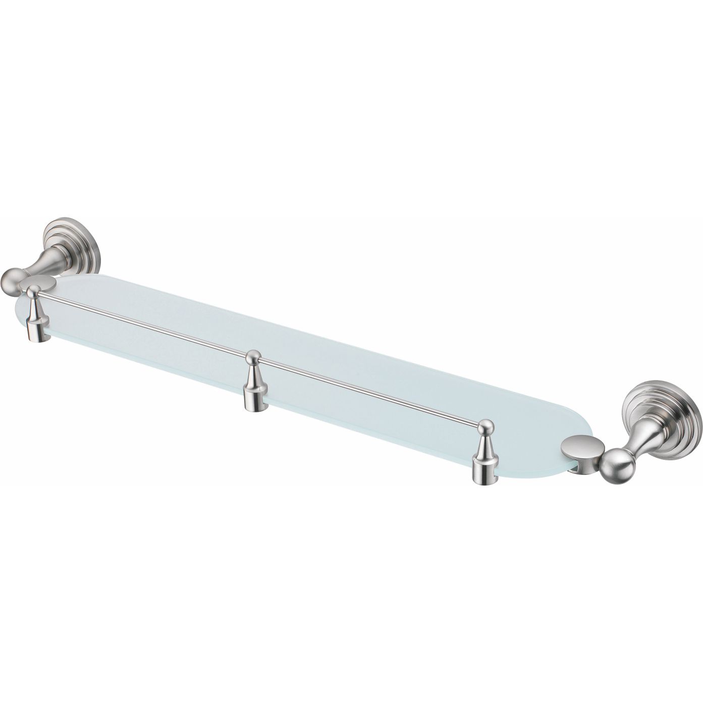 Полка стеклянная с бортиком WasserKRAFT Ammer, K-7044