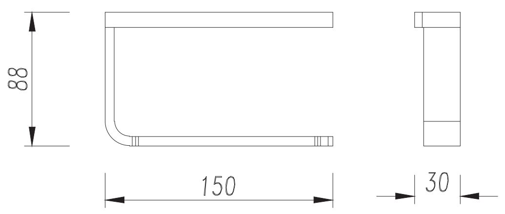 Держатель для туалетной бумаги Omnires Lugano, LU30510CR