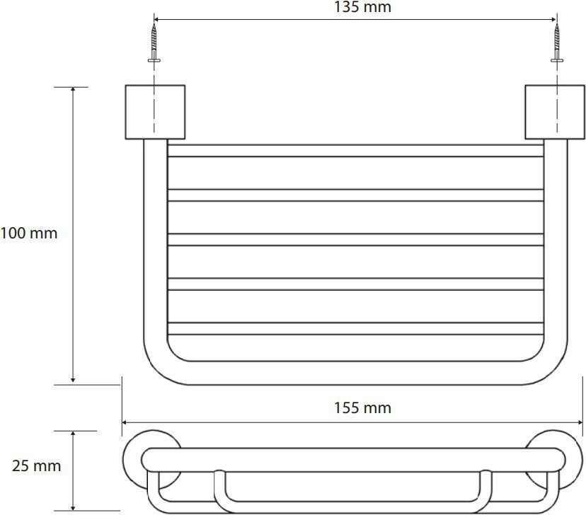 Мыльница прямоугольная Bemeta Cytro, 146208132