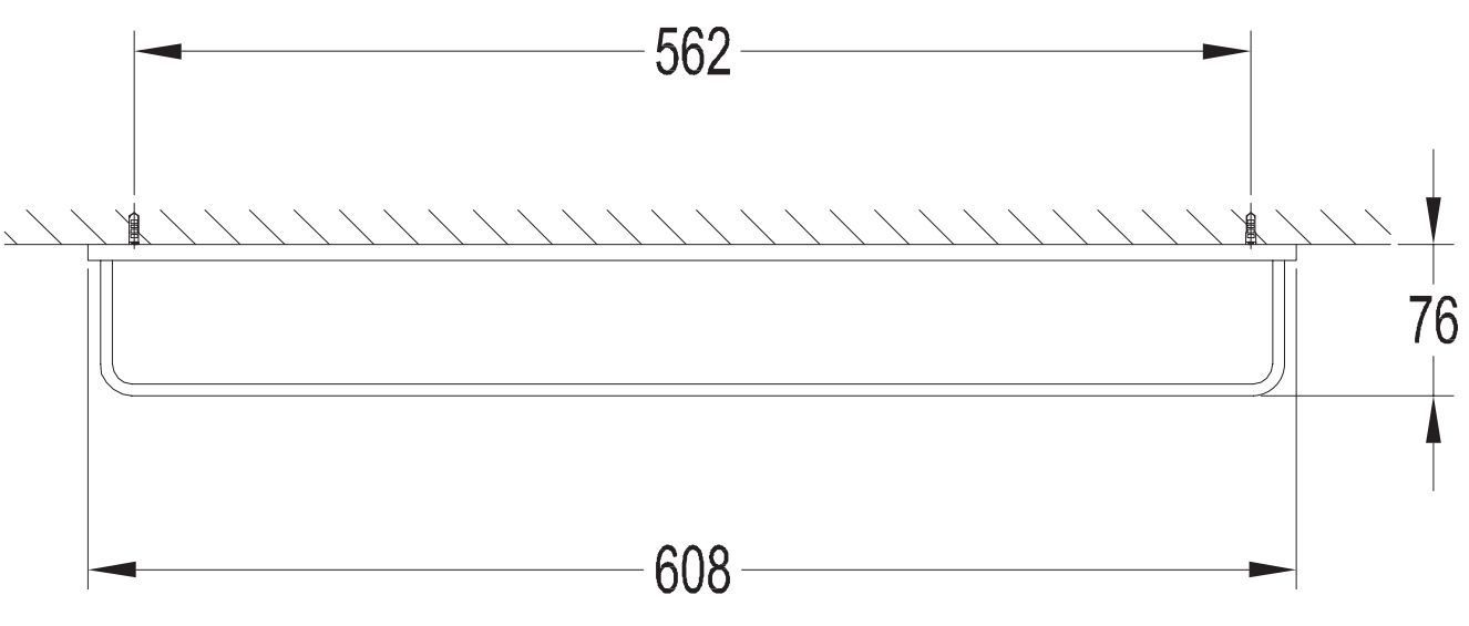 Вешалка для полотенца 61 см Omnires Darling, DA70216GL