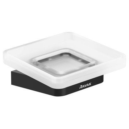 Держатель с мыльницей Ravak 10° TD 200.20 черный, X07P556