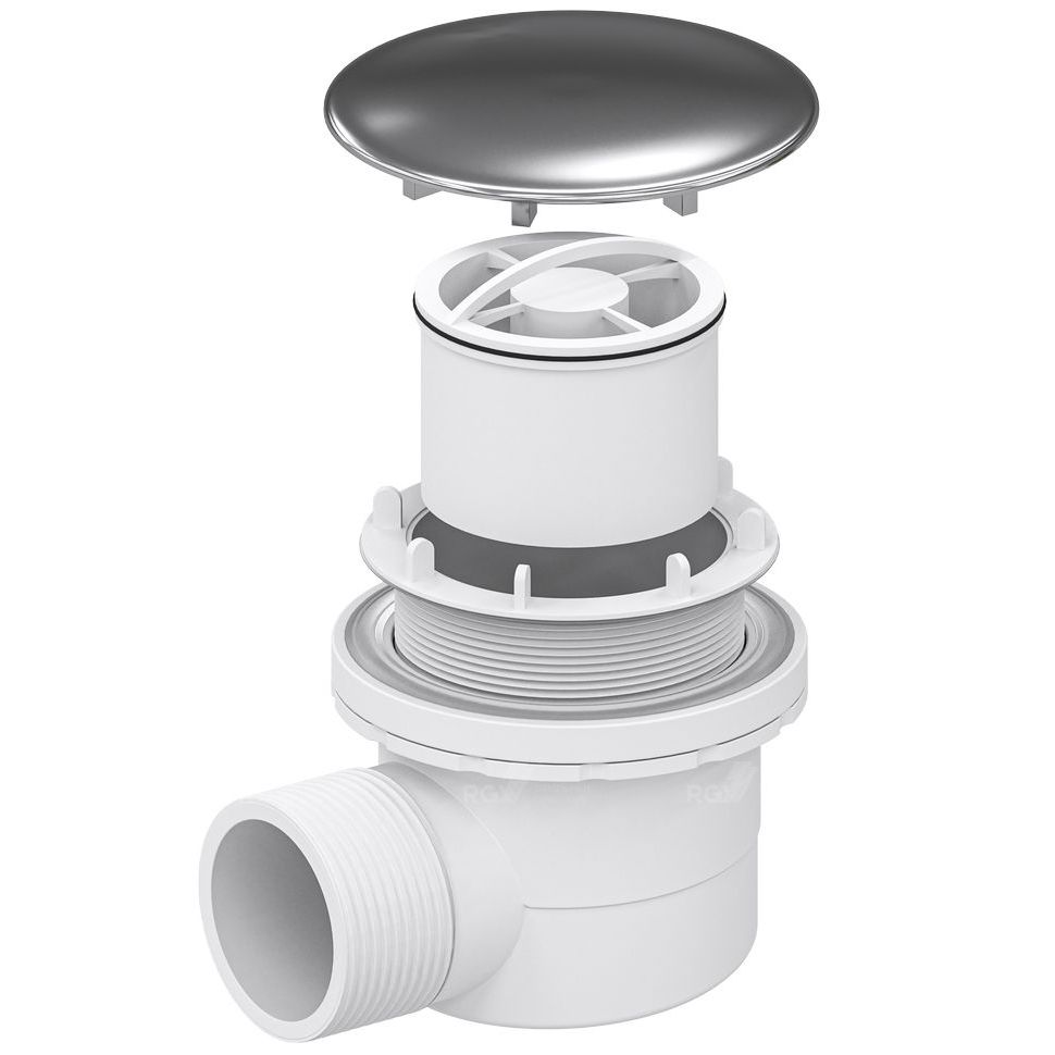 Сифон для душевых поддонов RGW Velplex QYD-02, 18241102-01