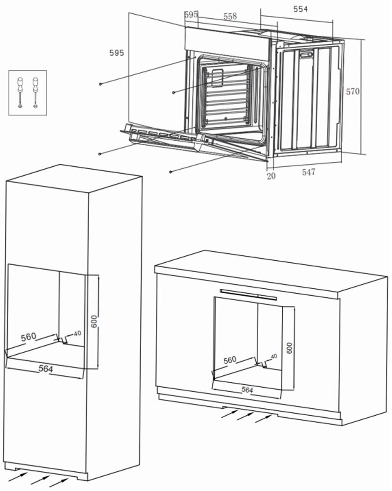 Электрический духовой шкаф Maunfeld EOEH.7611SCS2