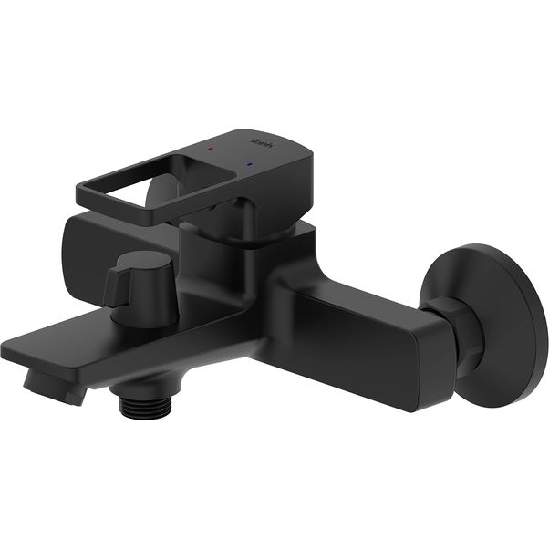 Смеситель для ванны, черный матовый, Iddis Bild, BILBL00i02WA