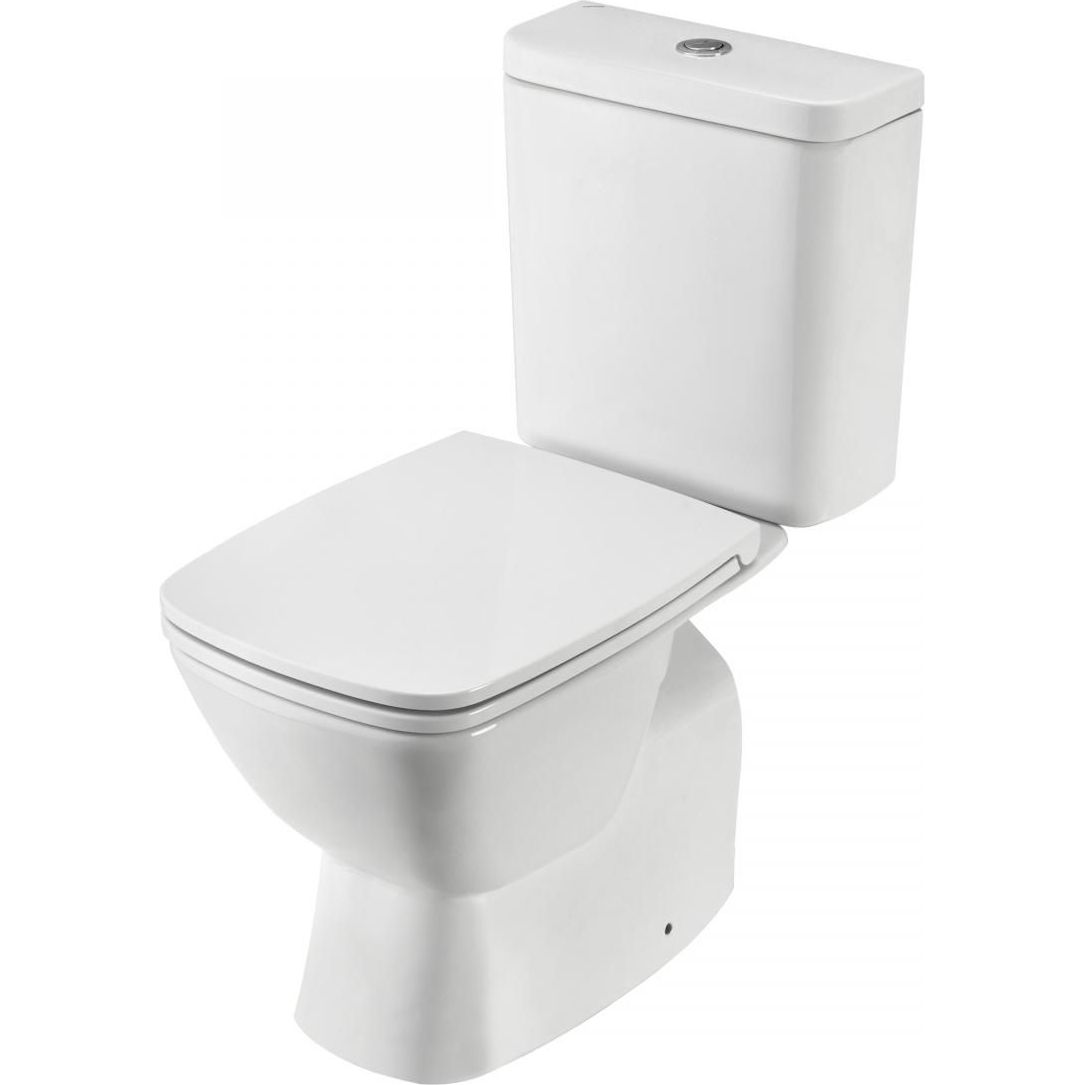 Напольный унитаз Santek Нео Rimless, 2 режима, тонкое сиденье дюропласт Soft Close, 1.WH30.2.418