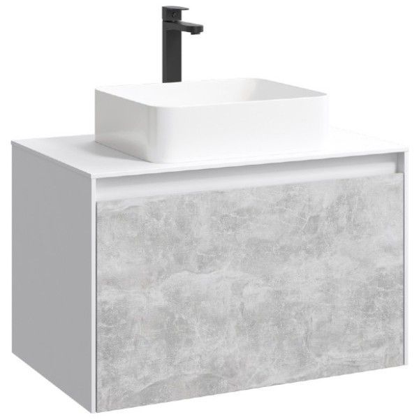 Корпус тумбы с умывальником Aqwella 5 Stars Mobi 80, цвет белый