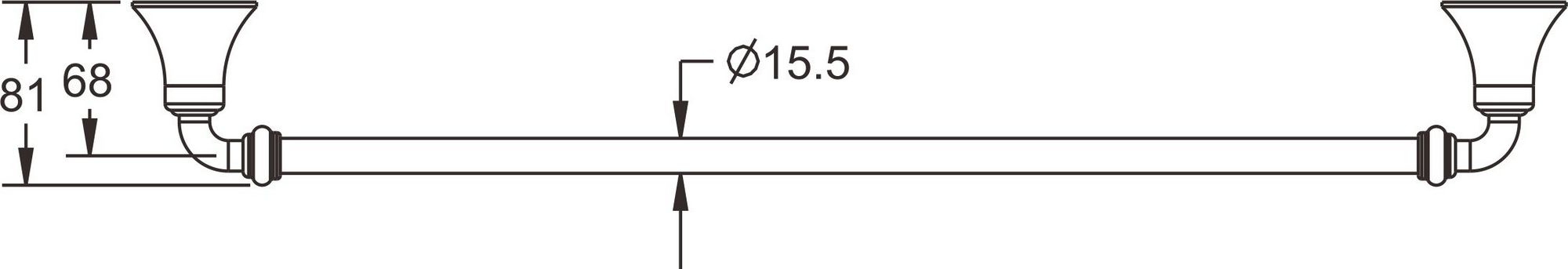 Полотенцедержатель Rose, RG1217