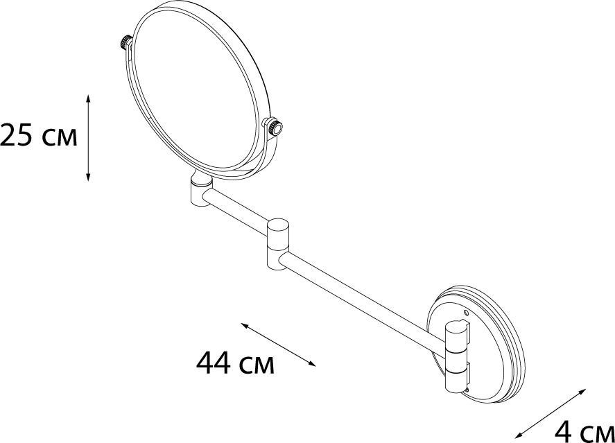 Зеркало косметическое Fixsen Hotel D15, FX-31021