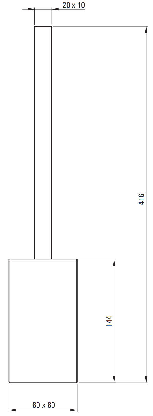 Ершик для унитаза Deante Mokko Bianco, ADM_A712
