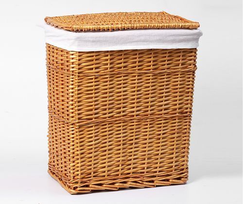 Плетеная корзина для белья с крышкой WasserKRAFT Ammer, WB-370-M