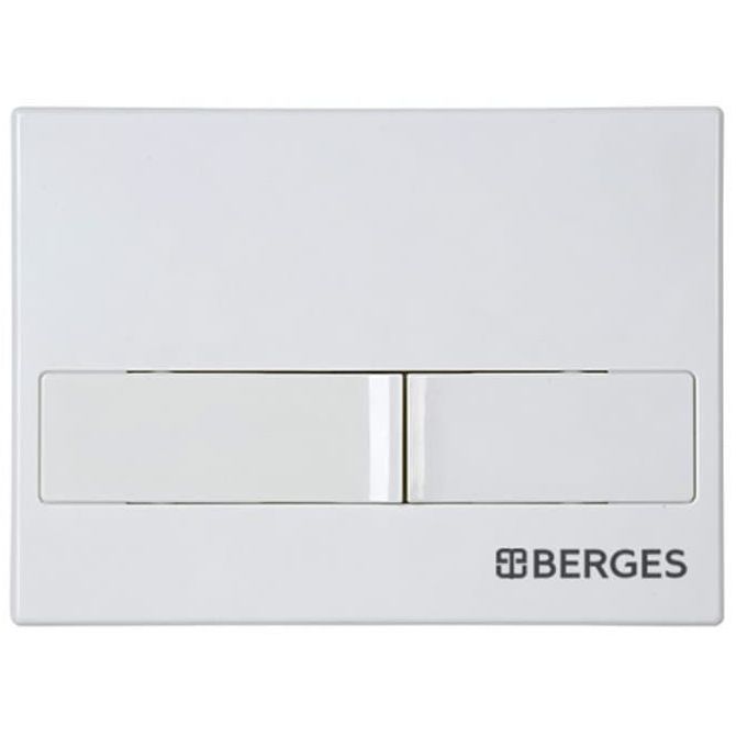 Комплект Berges Novum, кнопка L1 белая, унитаз Okus, сиденье Toma Slim, 043263