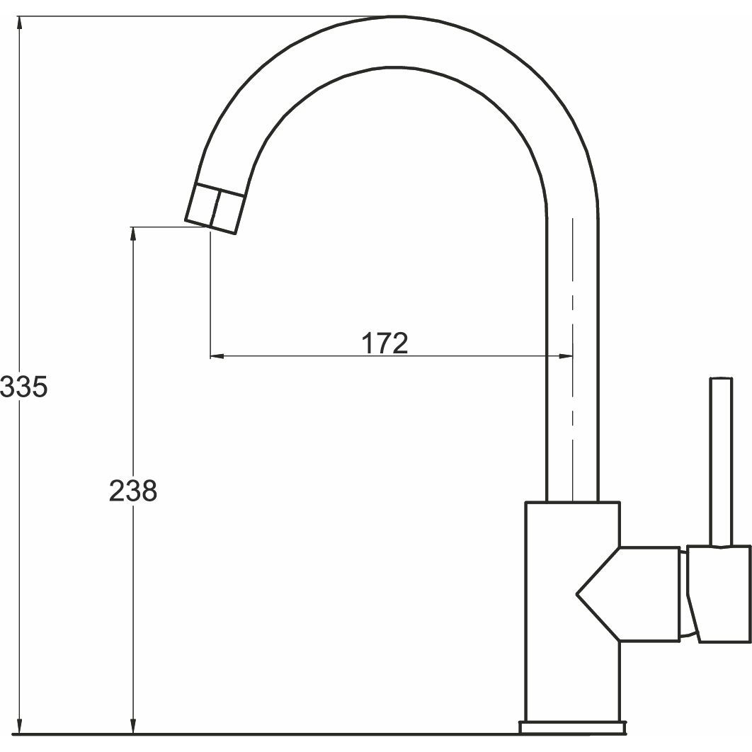 Смеситель AquaSanita Sabia 5523 601 BLM
