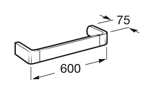 Полотенцедержатель 600 мм Roca Select, A816311001