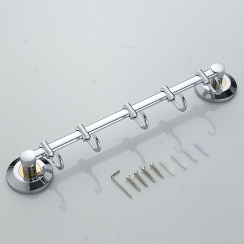 Планка с 4 крючками хром/золото Ledeme L204-4