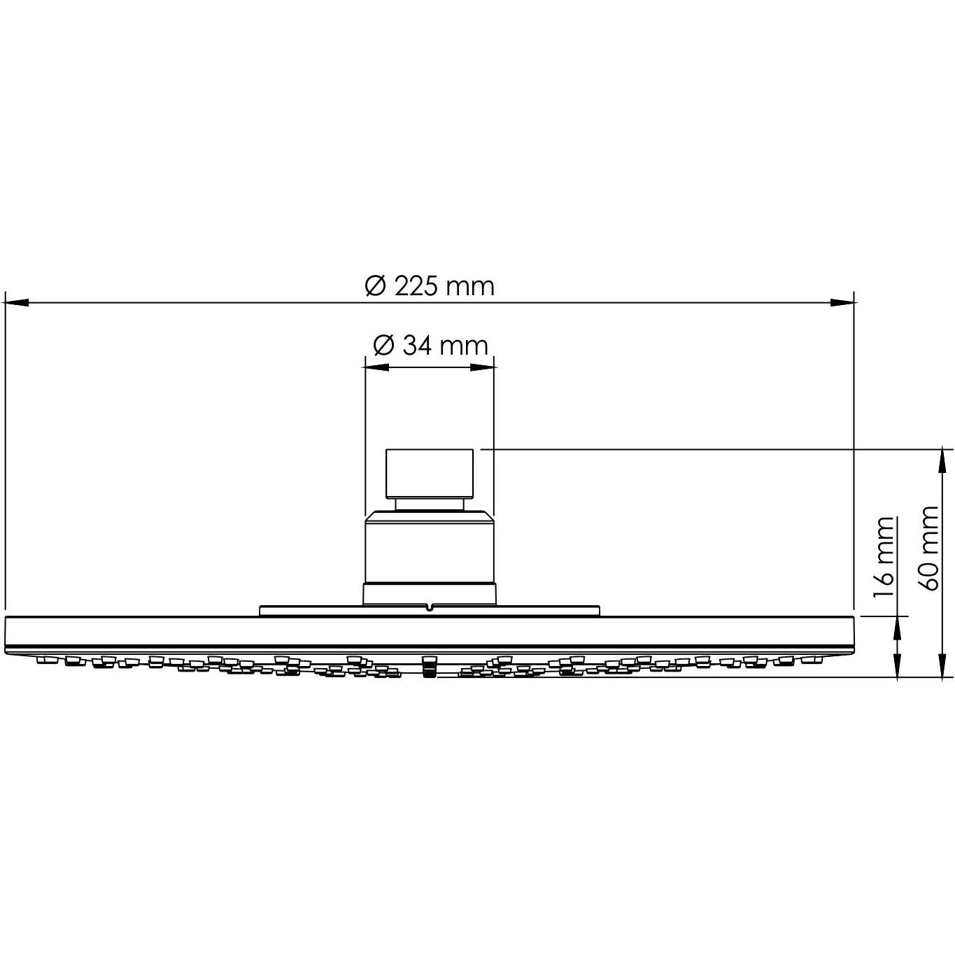 Верхняя душевая насадка WasserKRAFT, A067