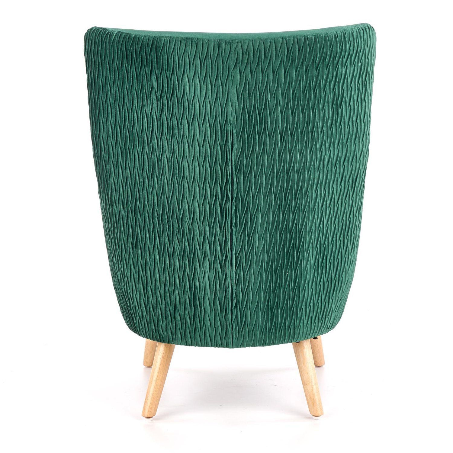 Кресло Halmar Ravel темно-зеленый/натуральный, V-CH-RAVEL-FOT-C.ZIELONY