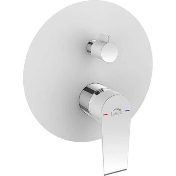 Смеситель для душа Laveo Largo скрытого монтажа на 2 потребителя белый, BAH_60PD