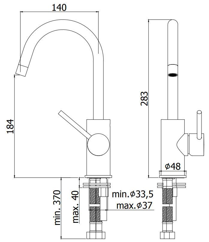 Смеситель для умывальника Paffoni Light черный матовый, LIG078NO