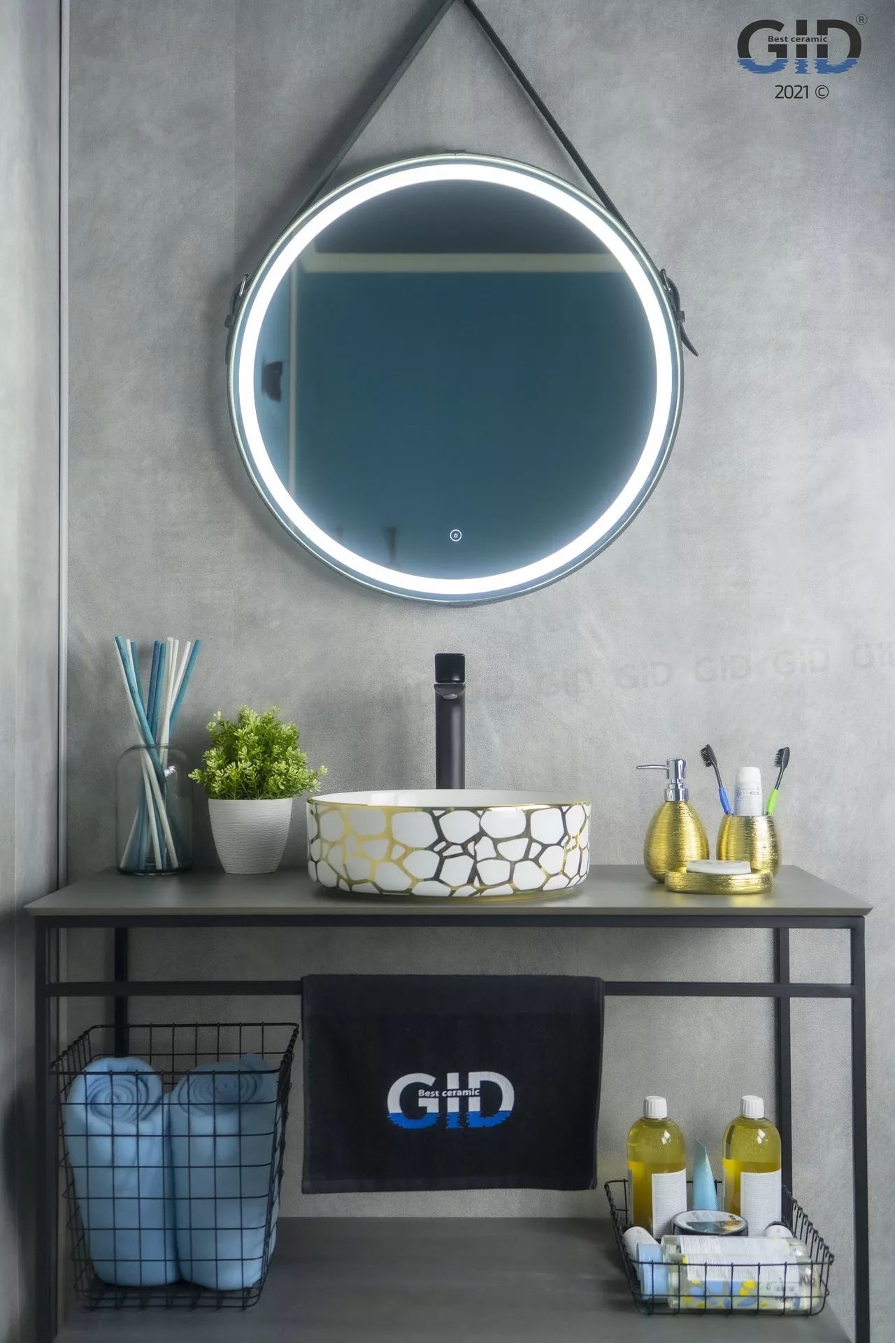 Умывальник Gid D1357H018 36x36, 53327