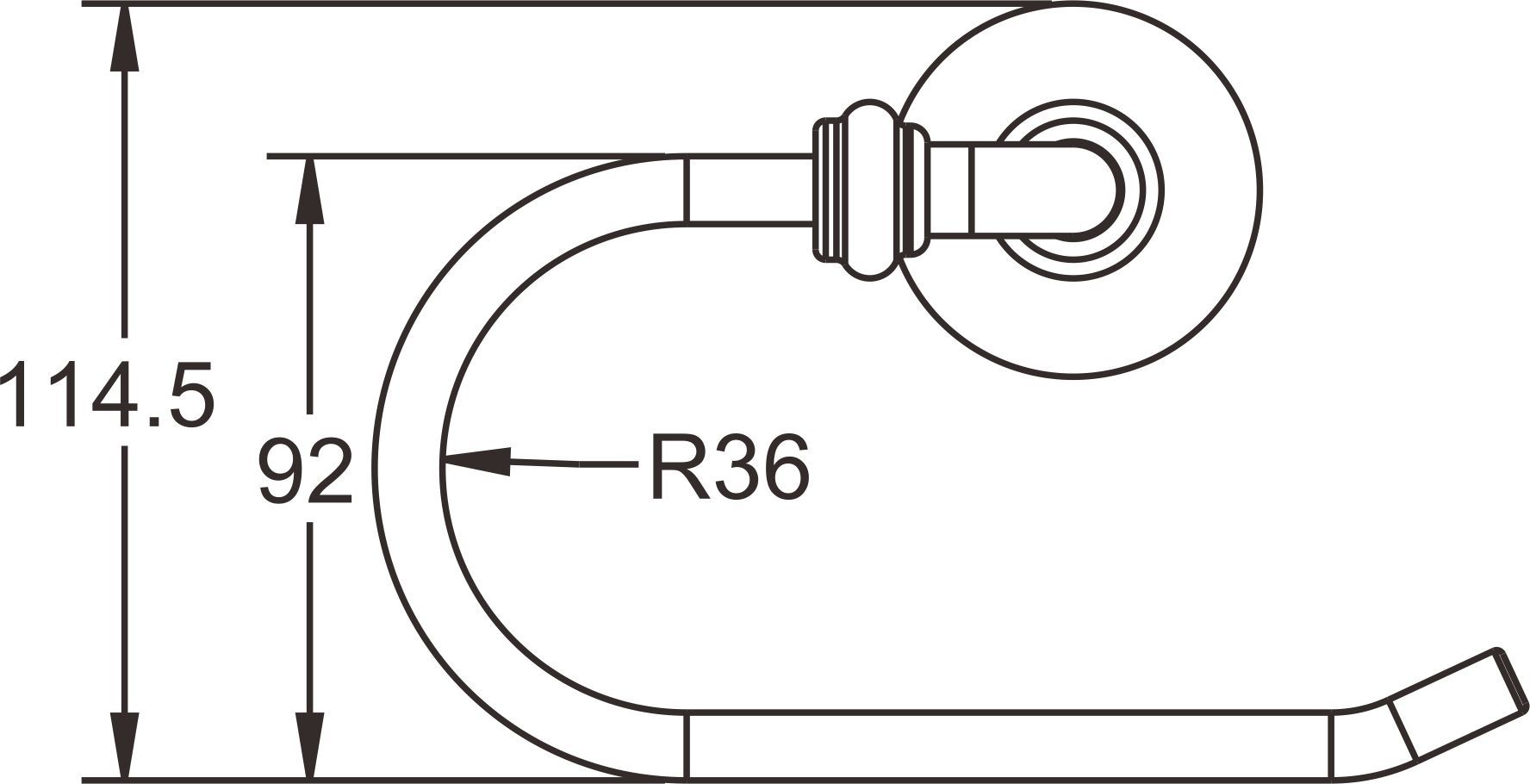 Держатель туалетной бумаги Rose, RG1205
