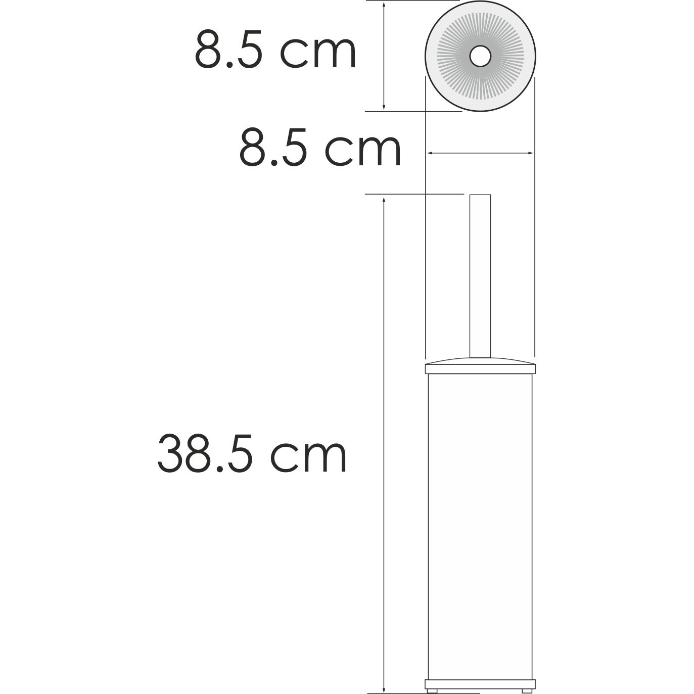 Щетка для унитаза напольная WasserKRAFT, K-1047
