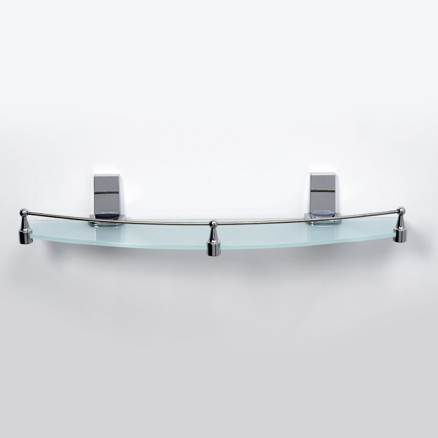 Полка стеклянная с бортиком WasserKRAFT Lopau, K-6044