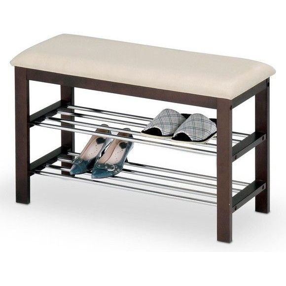 Полка для обуви Halmar ST-3 венге/крем, V-CH-ST_3-STOJAK-KREMOWY