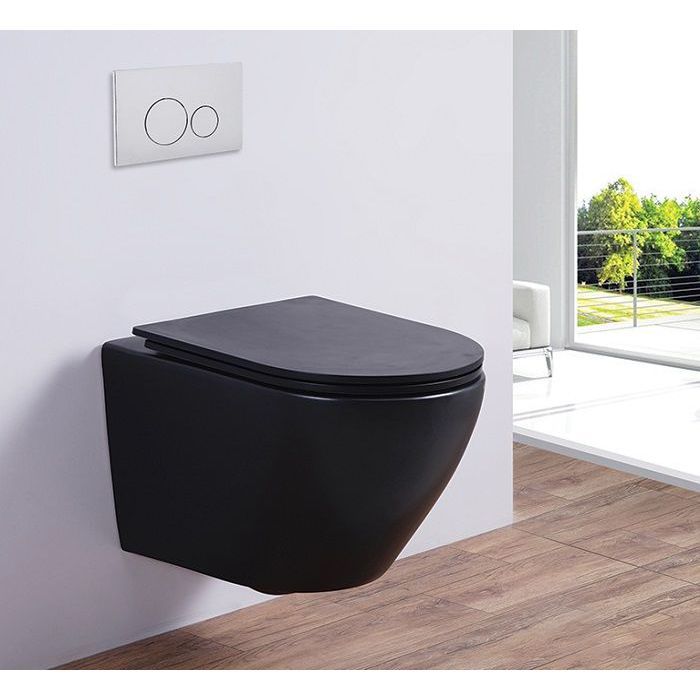 Унитаз подвесной Esbano Azalea Black Matt