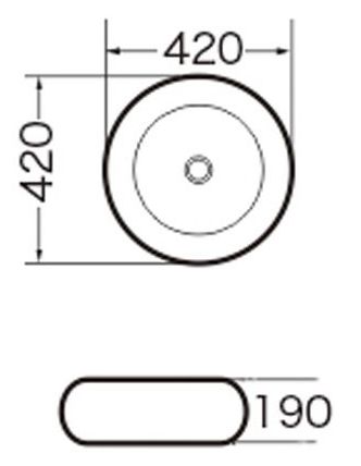 Умывальник накладной Grossman 42x42, GR-3010