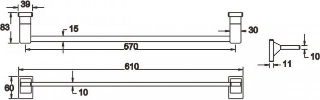 Полотенцедержатель Rose, RG1617H