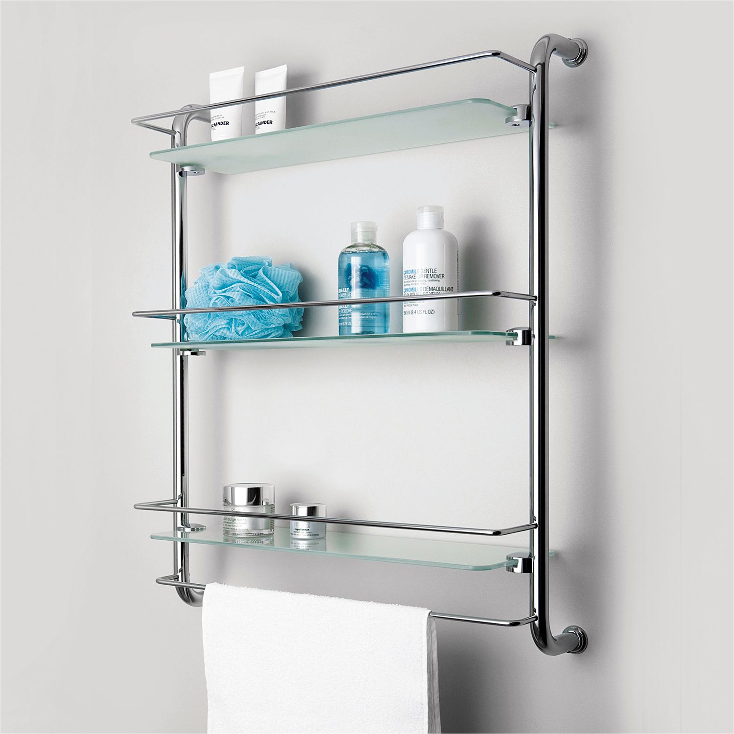 Полка стеклянная тройная WasserKRAFT, K-2033