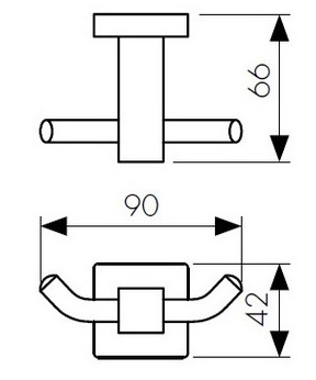 Крючок двойной Kaiser, KH-2302