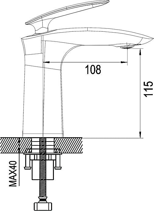 Смеситель для раковины Rose, R1101H