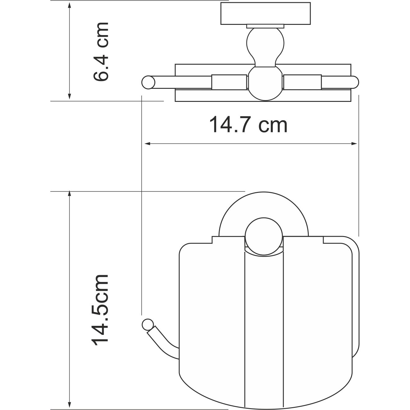 Держатель туалетной бумаги WasserKRAFT Diemel, K-2225