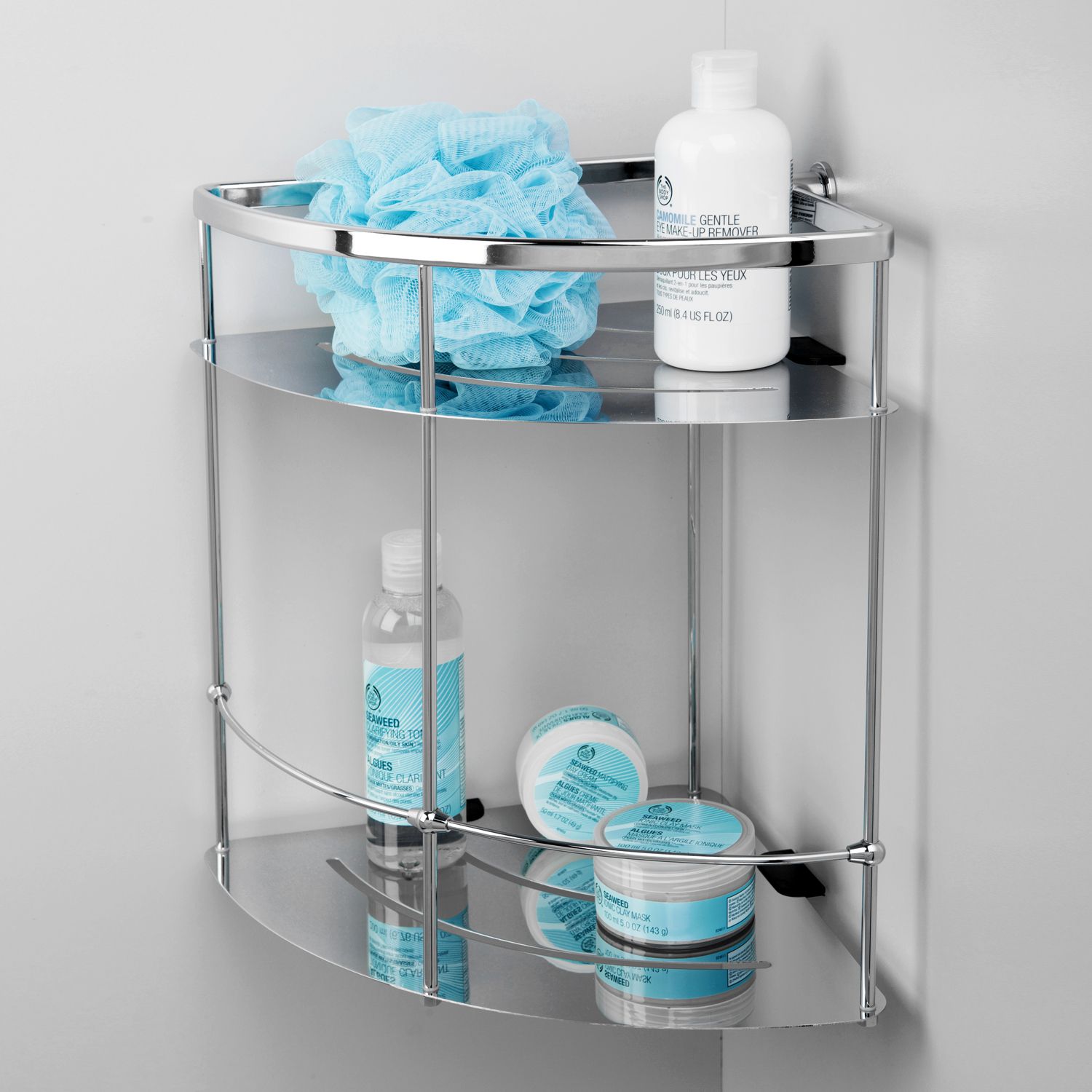 Полка металлическая двойная угловая WasserKRAFT, K-522