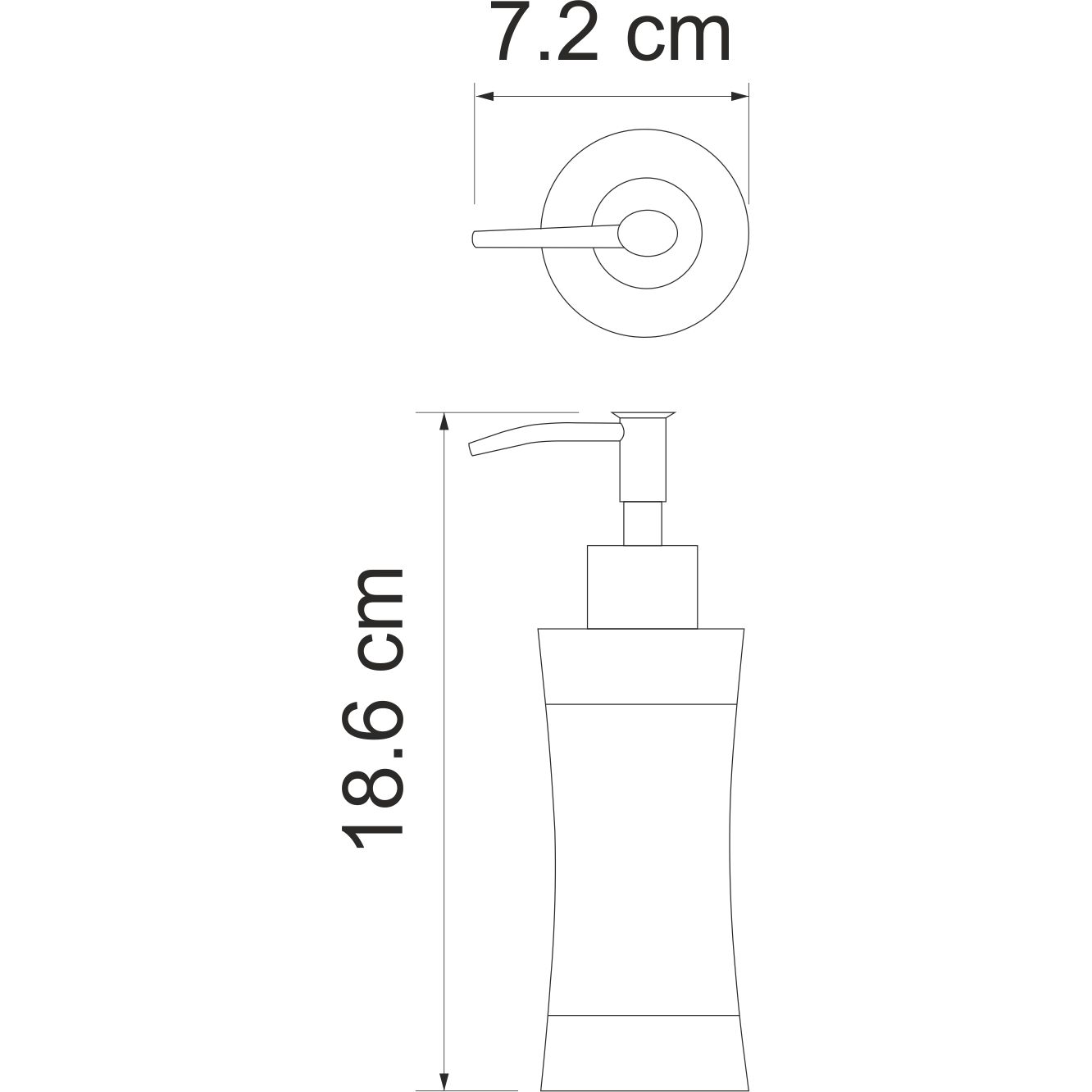 Дозатор для жидкого мыла WasserKRAFT Wern, K-7599