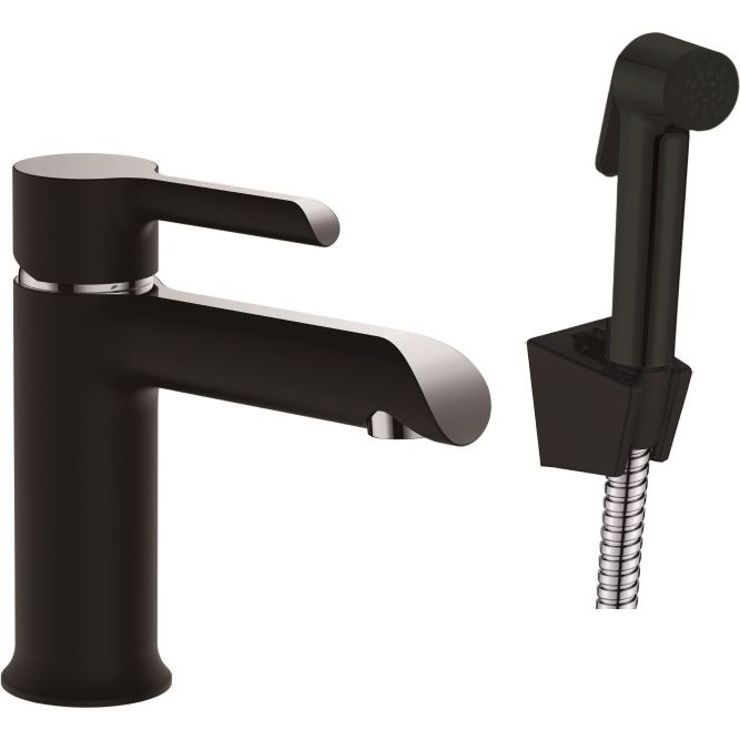 Смеситель для раковины с лейкой гигиенической Haiba HB12805-7