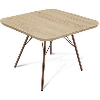 Стол журнальный Sheffilton SHT-S37/ЛДСП 60/60 дуб сонома/медный металл, 985611