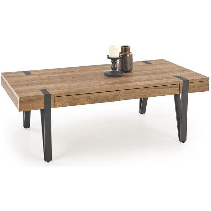 Стол журнальный Halmar Tuluza орех медовый/черный, V-CH-TULUZA-LAW