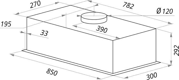 Кухонная вытяжка Maunfeld Crosby Push 90 нержавеющая сталь
