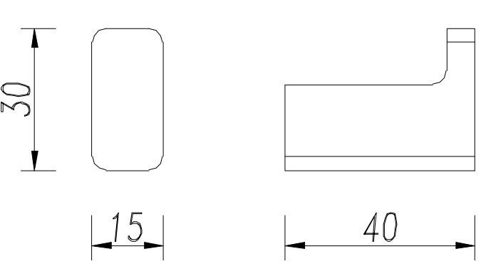 Крючок мини Omnires Nelson, NL80110CR