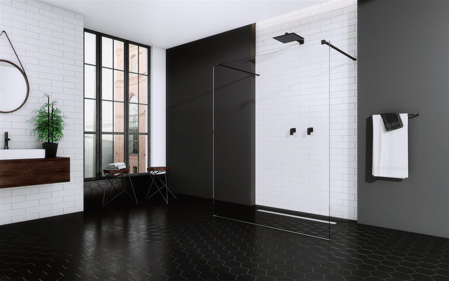 Перегородка Radaway Modo X I Black