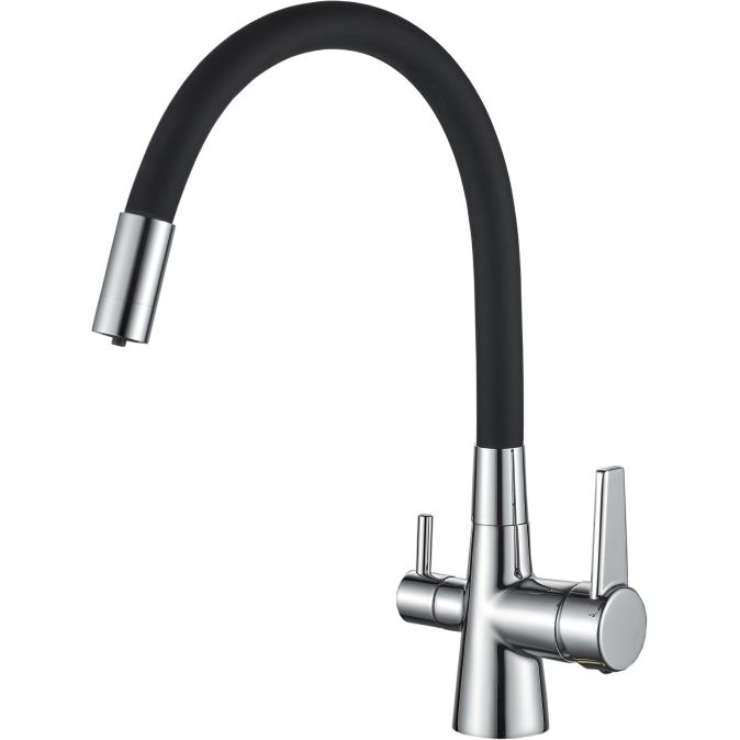 Смеситель с гибким изливом и с подключением фильтра питьевой воды Haiba HB76858-7