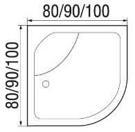 Душевая кабина River NARA БК 80/24 90/24 /100/24 MT