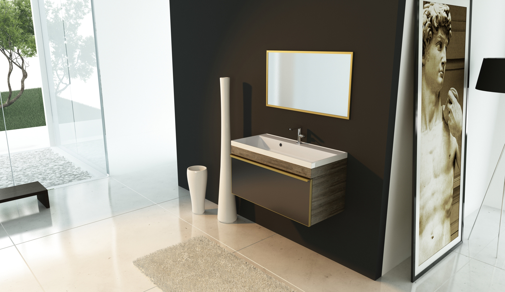 Раковина Andrea Classic 800, 80x45